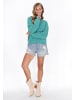 IZIA Women Sweater in turquoise