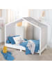 roba Kinder Hausbett, bodentief, mit Lattenrost 70 x 140 cm - weiß