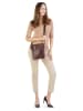 X-ZONE Umhängetasche echt Leder in cognac