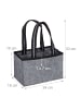 relaxdays Flaschenträger in Anthrazit - (B)24 x (H)15 x (T)15 cm