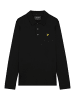 Lyle & Scott Langarm-Poloshirt in Schwarz