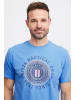 FQ1924 T-Shirt FQTom SS tee w logo print in Blau