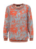 Aniston SELECTED Shirtbluse in orange-hellblau-weiß