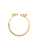 Elli Ring 925 Sterling Silber Geo, Kreis in Gold