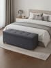 SONGMICS Sitzbank Melisa in Grau - (B)110 x (H)40 x (T)38 cm