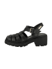 Les Tropéziennes par M Belarbi Bayla Leder-Sandalen mit Absatz Schwarz