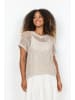 soyaconcept Kurzarmpullover für Damen in beige