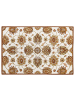 Beliani Vintage EZINE in Braun/Beige/Grün - (W) 140 x (H) 1 x (L) 200 cm