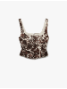 KOTON TANKTOPS in Braun Gemustert