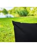 JACK 1x Outdoor Kissenhülle 40x60cm Uni in Schwarz
