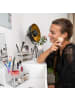 relaxdays 2x Makeup-Organizer in Transparent