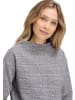 Betty Barclay Sweatshirt mit Kragen in Grau/Beige