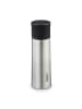 relaxdays Edelstahl-Trinkflasche in Silber - 400 ml