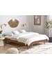 Beliani Doppelbett TOUCY in Braun - (W) 165 x (H) 38 x (L) 204 cm