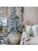 Chic Antique Kissenbezug AIX WEIHNACHTSBAUM Beige mit Tannenbaum Grün 50x50 cm