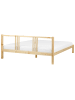 Beliani Doppelbett VANNES in Braun - (W) 187 x (H) 80 x (L) 209 cm
