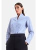Seidensticker Kelchkragenbluse Slim in Mittelblau
