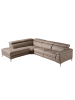 Angel Cerdá Relax Chaiselongue Sofa 6042 in Nerz / Stahl