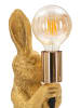 Mauro Ferretti Tischleuchte aus goldenem Kunstharz, 13 x 17 x 35,5 cm