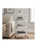 relaxdays Rollwagen in Weiß - (B)44 x (H)80 x (T)32 cm