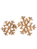 Butlers Deko-Schneeflocke SNOWFLAKE in Braun