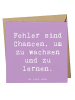 Mr. & Mrs. Panda Glückwunschkarte Spruch Fehler lernen wachsen m... in Lavendeltraum
