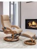 Beliani Massagestuhl HERO in Beige/Braun - (W) 51 x (H) 102 x (L) 80 cm