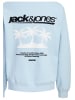 JACK & JONES Junior Sweatshirt 'Club Summer' in blau
