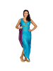 tectake Figurbetontes, langes Kleid, blau