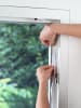 EASYmaxx Moskitonetz Fenster 130x150cm schwarz mit Klettverschluss Schwarz