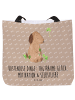 Mr. & Mrs. Panda Tote Bag Hund Kleeblatt mit Spruch in Hundeglück
