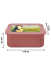 Mr. & Mrs. Panda Snack Box Pinguin Blumen Design mit Spruch in Rot Pastell