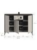 ebuy24 Sideboard Tron Kaschmir 136 x 38 cm