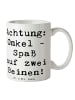 Mr. & Mrs. Panda Tasse Spruch Spaßiger Onkel mit Spruch in Weiß