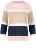 Gerry Weber Pullover 3/4 Arm Rundhals in Blau/Lila/Pink Ringel