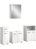 ebuy24 Badmöbelset Ice (4-teilig) Weiß 180 x 32 cm