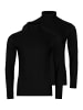 Ragman Rollkragenshirt Basic in Schwarz