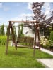Beliani Gartenschaukel NERITO in Braun - (W) 159 x (H) 169 x (L) 117 cm