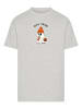 F4NT4STIC T-Shirt Boo Crew Cool Geist Halloween in grau meliert
