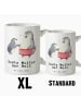 Mr. & Mrs. Panda Steinguttasse Pinguin Beste Mutter der Welt mit... in Weiß