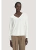 Hessnatur Hessnatur Longsleeve Oversize aus TENCEL™ Lyocell und Bio-Baumwolle in naturweiss