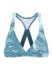 LASCANA ACTIVE Triangel-Bikini-Top in petrol bedruckt