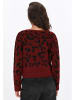 myMo ROCKS Sweater in wine red black