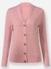 WITT WEIDEN Ajour-Strickjacke in rosenquarz-meliert