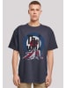 F4NT4STIC Heavy Oversize T-Shirt The Who Flag Blanket in marineblau