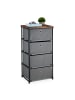 relaxdays Kommode in Grau/ Braun - (B)43 X (H)85 x (T)33 cm