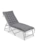relaxdays Bankauflage in Grau - 180 x 70 cm