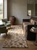 KADIMA DESIGN SABLE Läufer 80x230 Natur Leopard getuftet weich fußwarm Boho in Natur