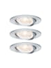 paulmann LED Einbauleuchte Nova GU10 Flat schwenkbar 3x4,9W 3x550lm 230V  2700K Alu gedr