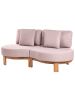 Beliani 7-tlg Gartensofa ARZELLO in Braun/Beige